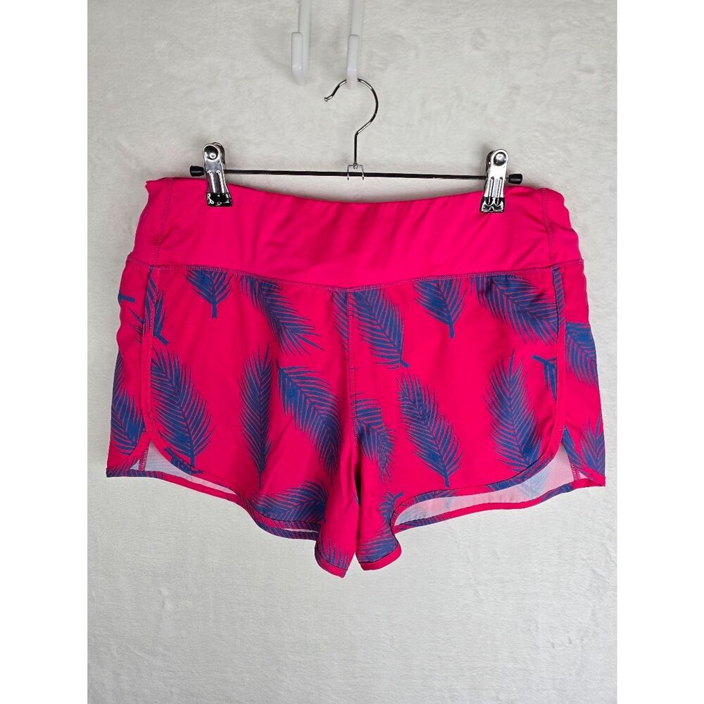 3/$25 Treign Women’s Athletic Shorts XL Pink Palm Print Running Gym NWT
